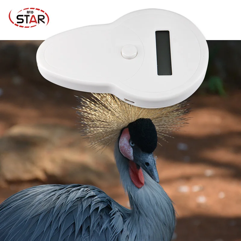 

ISO11785/84 FDX-B Pet Mini Pocket Microchip Scanner Animal RFID Tag Reader Dog Reader Low Frequency Handheld RFID Reader