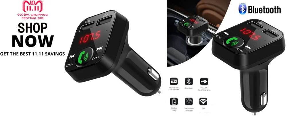 Bluetooth fm-передатчик FM mp3 плееры модулятор Handsfree Dual USB зарядное устройство Поддержка TF карта U диск