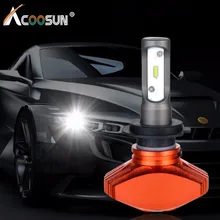 AcooSun H4 Led Car Fanless Bulb H7 Led Auto headlight H1 H11 Fog Lamp 6500K DC12V 9006 Led CSP Chips 80W/set 9005 LED Auto Light