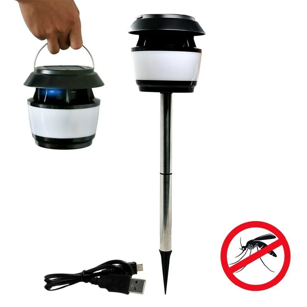 Solar Powered Mosquito Insect Bug Zapper,outdoor lighting solar led