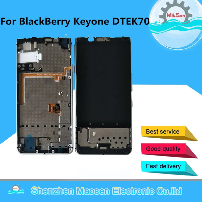 

M&Sen For BlackBerry Keyone DTEK70 DTEK 70 DK70 DK 70 LCD Screen Display+Touch Panel Digitizer With Frame For DTEK70 Assembly
