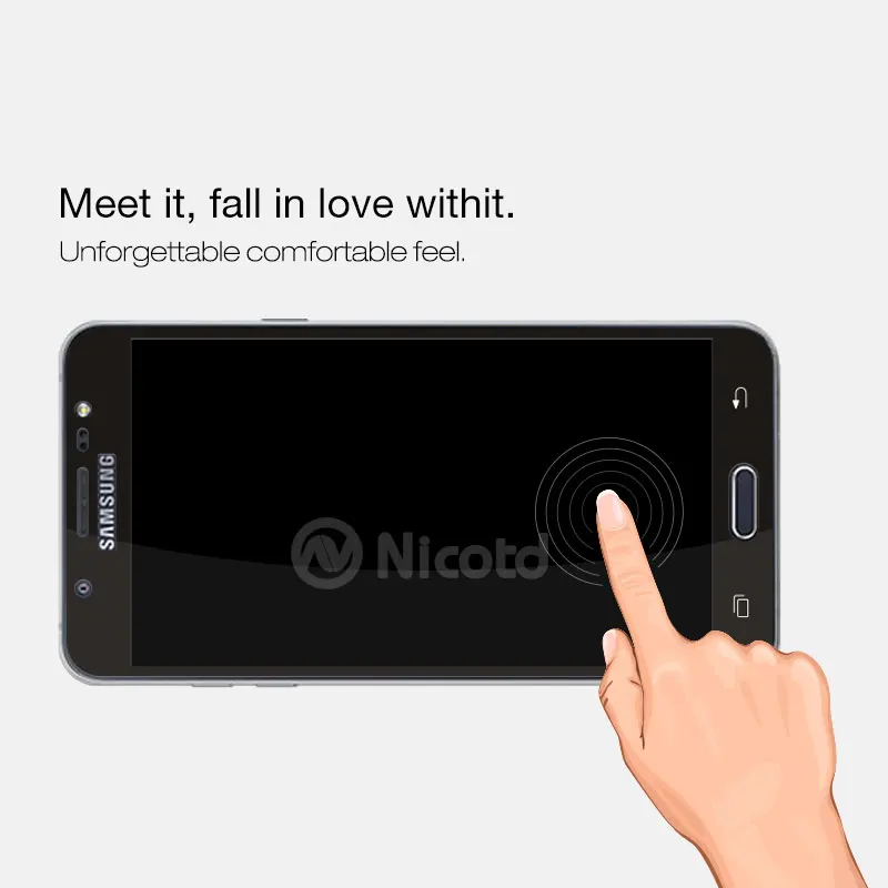 Закаленное стекло Nicotd с полным покрытием для Samsung Galaxy J7 2016 J710F J710FN J710M J710MN J7108 5