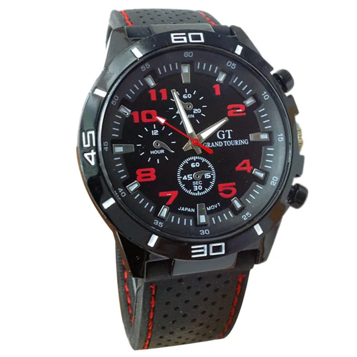 Новое поступление мужские военные часы мужские спортивные часы люксовый бренд аналоговые кварцевые часы мужские деловые наручные часы relogio masculino - Цвет: RD