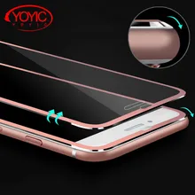 YOYIC 3D закругленные края титановый защитный полный Чехол закаленное стекло для iPhone 8 7 6 6s Plus 5 5S SE Защитная пленка для экрана