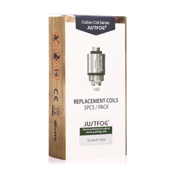 

10pcs/lot JUSTFOG Q16 Coil Q14 Coil 1.6ohm 1.2ohm Head Core For Q16 Clearomizer Q14 Sub ohm Tank Airflow Control