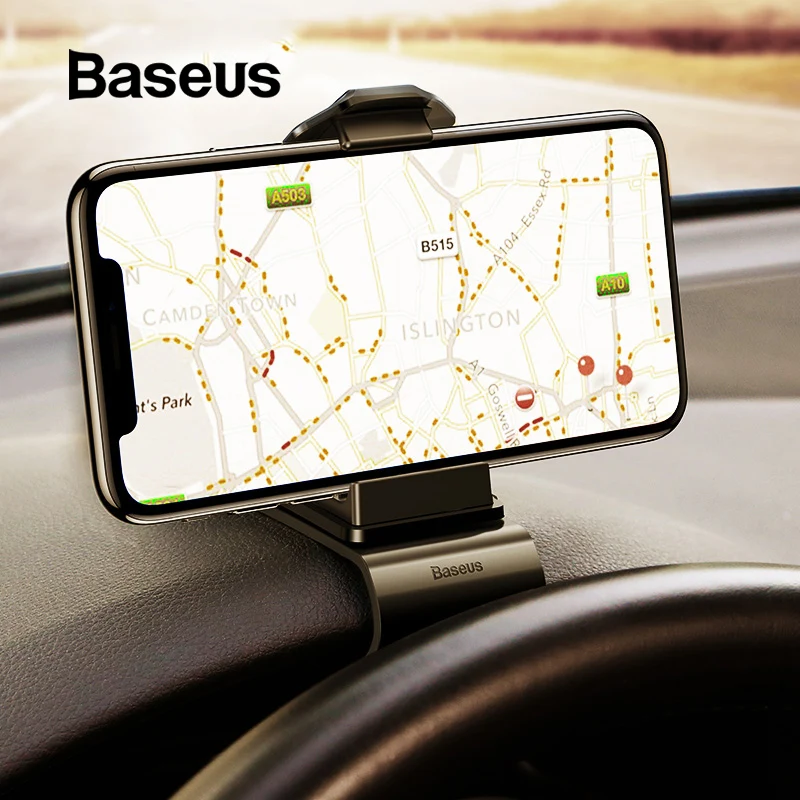 Baseus لوحة سيارة حامل هاتف العالمي جبل مهد الهاتف المحمول كليب GPS قوس حامل هاتف المحمول حامل للهاتف في سيارة