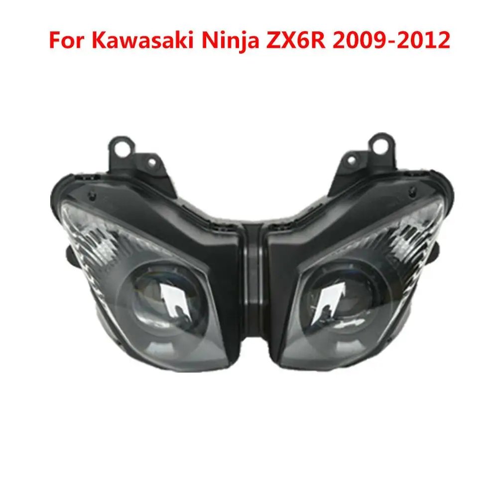 Передние фары для мотоцикла для Kawasaki Ninja ZX6R 2003-2004 2005-2006 2007-2008 2009-2012 2013 - Цвет: Лаванда