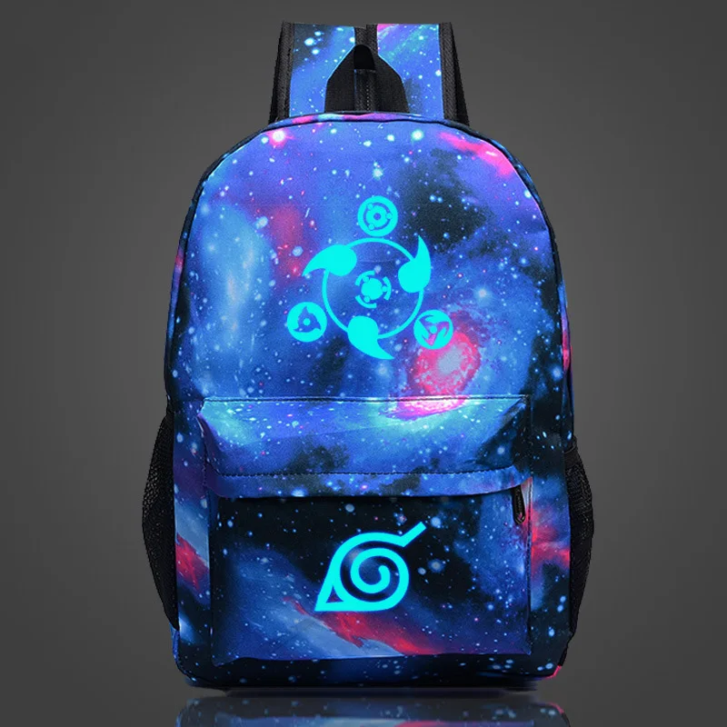 Аниме светящийся школьный рюкзак для девочек Оксфорд водонепроницаемый вместительный школьный портфель Дышащие Модные школьные сумки для мальчиков - Цвет: Star Blue