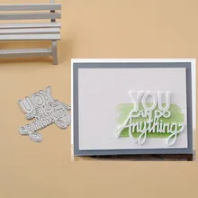 

YOU CAN DO Anything Metal Cutting Dies Stencils for DIY Scrapbook Photo Album Paper Card Decorative Craft Embossing Die