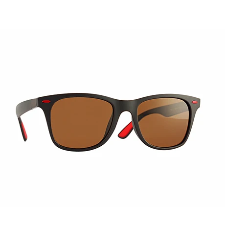 Классические поляризованные солнцезащитные очки для мужчин и женщин для вождения квадратная оправа солнцезащитные очки мужские очки UV400 - Цвет: Темный хаки