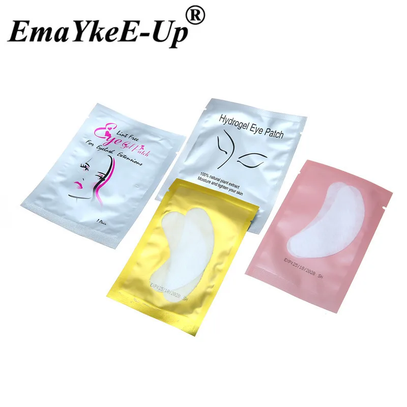 50pair Dissposable Eye Pads Lint Free Under Eye Gel Pads For Eyelash Extensions Grafting False Eyelash Paper Patches Makeup Tool (12)