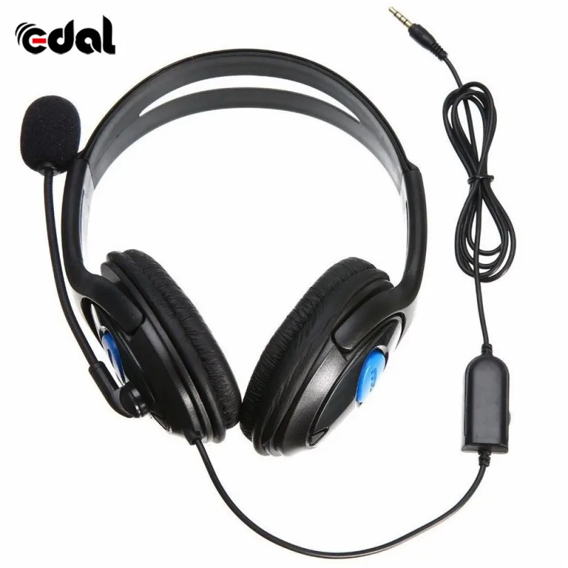 3.5mm Wired Headphone PS4 Single Earphone Game Headset With Microphone
