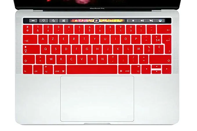 ЕС французский язык AZERTY Мягкая силиконовая клавиатура обложка кожа для Macbook