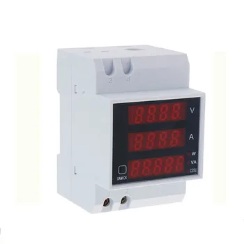 

Multi function guide digital digital display AC voltage meter current power factor power meter D52-2048