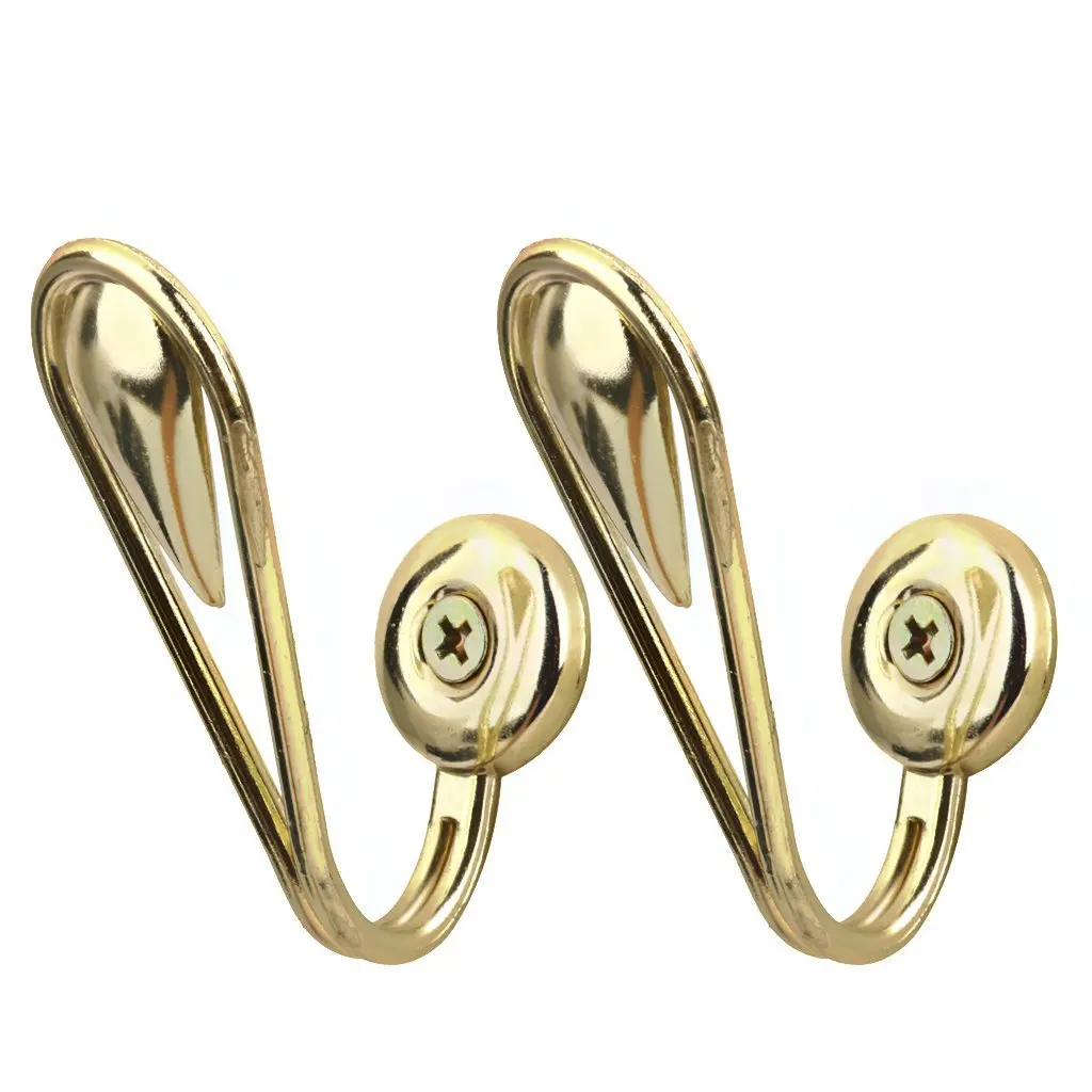 1 pair of Tear Shape Vintage Zinc alloy Curtain Holdbacks Tieback Hooks
