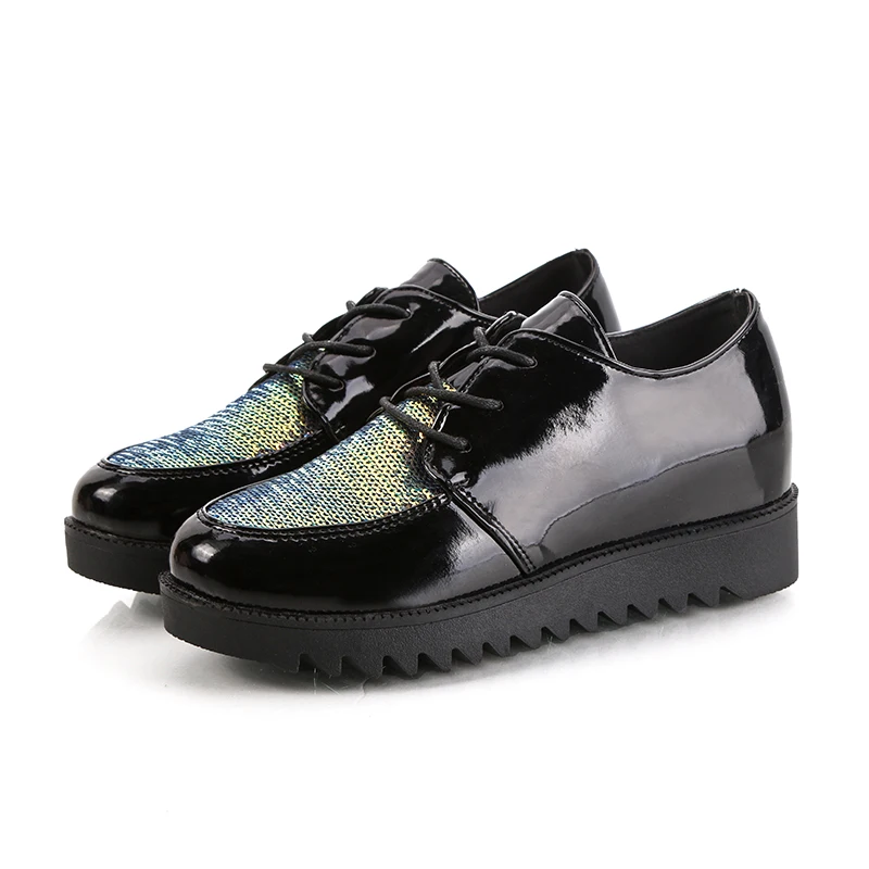 FUJIN/Брендовая женская обувь на плоской подошве; женские повседневные кроссовки; сезон весна-осень; женская обувь; коллекция года; модная женская обувь - Цвет: black