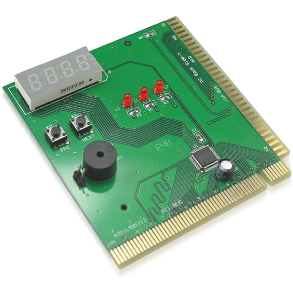 

4-Digit PC Analyzer Tester Diagnostic Motherboard Post Test Card for PCI ISA 2019HOT