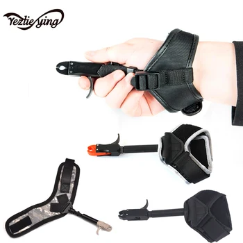 

Adjustable Wrist Strap Hunting Archery Arrows and Bow Release Durable Metal and Strength Saving Release for Compound Bow