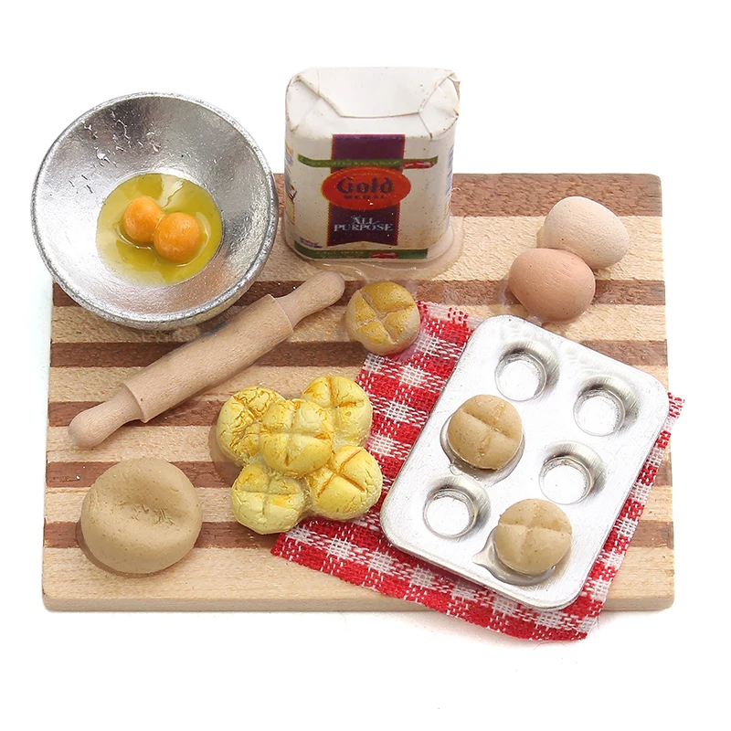 

1:12 Cute Dollhouse Miniature Toy Decorations Kids Wood color