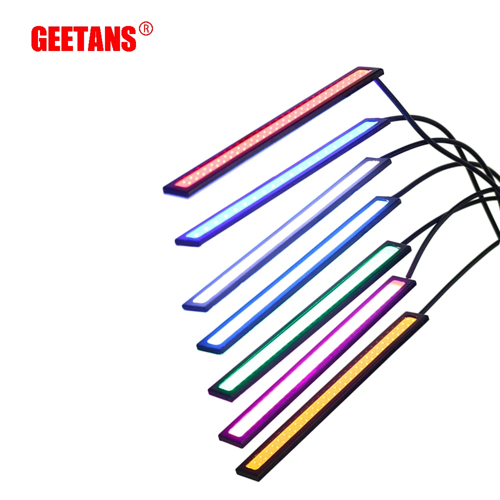 GEETANS 1Pcs COB LED Daytime Running lights DC 12V DRL 14 17cm waterproof Auto Car COB