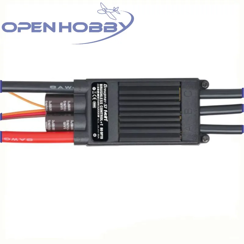 

Graupner BRUSHLESS CONTROL + T 80A HV ESC OPTO Telemetry helicopter multicopter Motor Speed Controller RC ESC