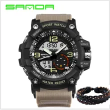 Sanda Роскошные Брендовые мужские спортивные цифровые светодиодные часы G военные многофункциональные ударные наручные часы 3atm водонепроницаемые Relogio специальное предложение
