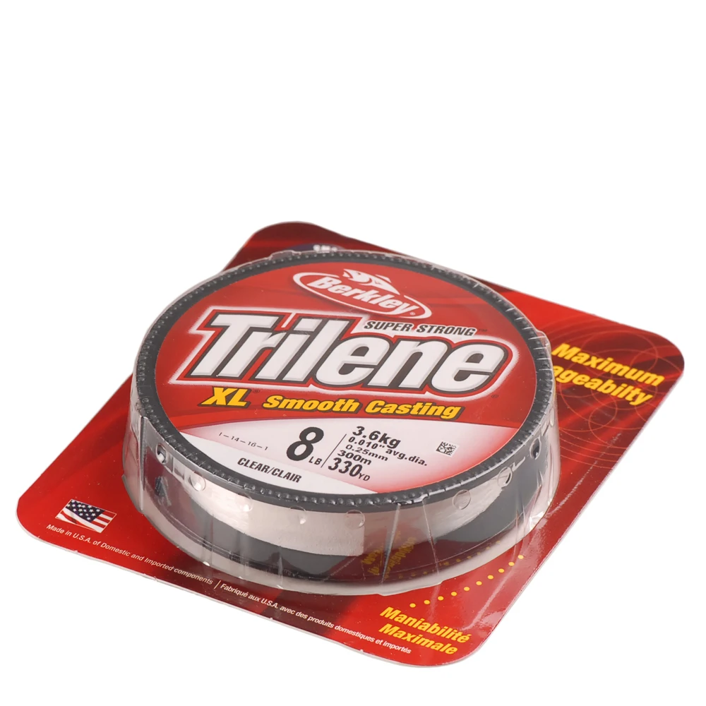 Berkley TRILENE XL 300 м 330yd нейлоновая рыболовная леска 4LB 6LB 8LB прозрачная наживка монофиламентная рыболовная леска