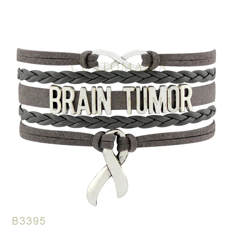 Custom Infinity Love Brain Tumor Cancer Awareness Ribbon Custom Infinity Love Brain Tumor Cancer Awareness Ribbon