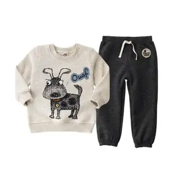 

2019 children's sets fashion clothing Autumn Cotton boy girl Clothes Kids Sports Clothing Sets of clothes for girls and boys