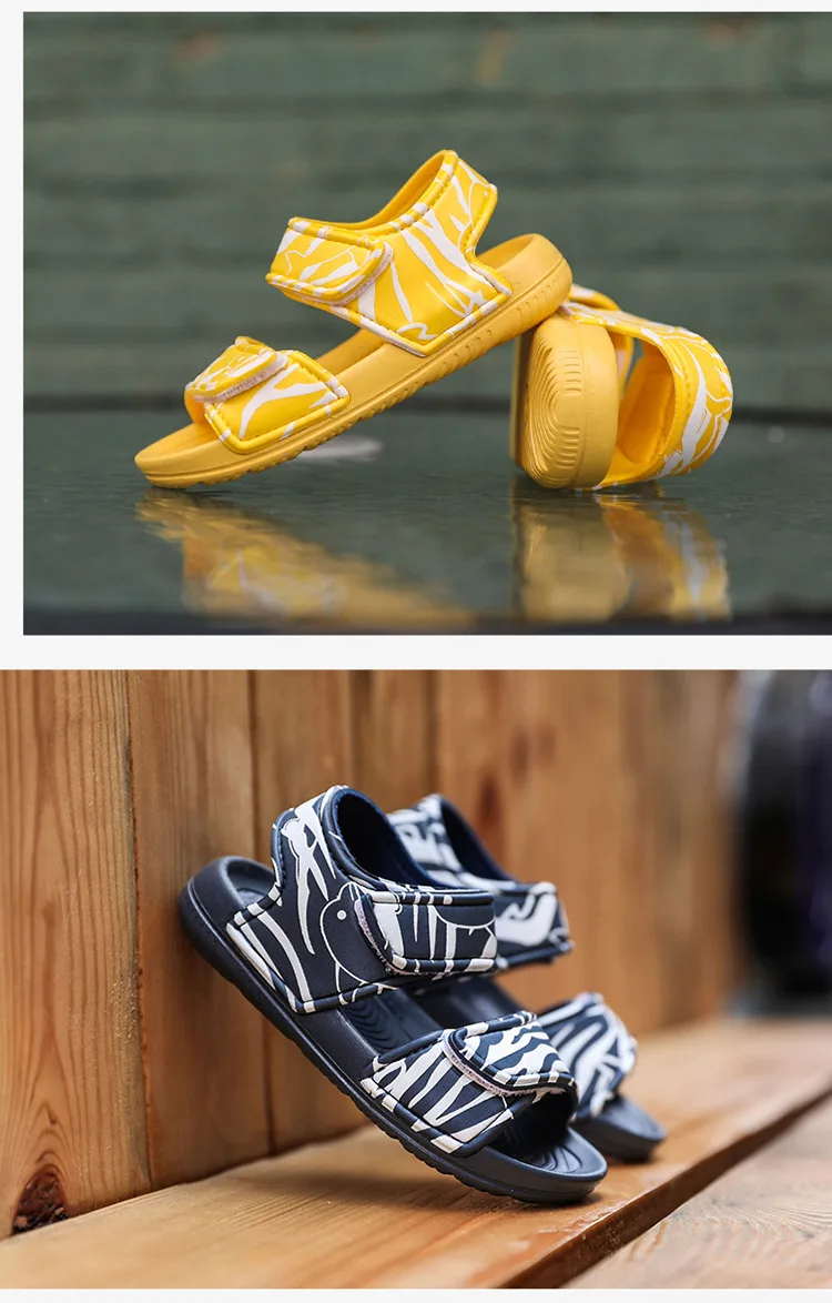 Сандали для девочек летняя новая Нескользящая пляжная обувь Открытые детские сандалии дикие мальчики Студенческая детская обувь