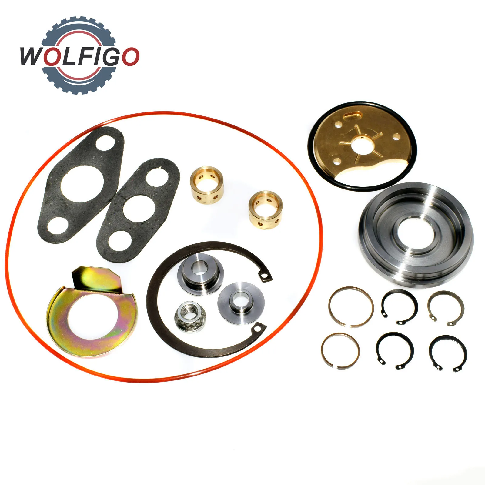 

WOLFIGO New Set 49131-07005 49131-07030 TDO3 Turbo Repair Kit Turbocharger for BMW N54 335i 135i TD03 Mitsubishi TD02 TD025