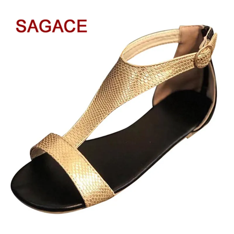 

HB@SAGACE Shoes Women Sandals Open Toe Breathable Beach Buckle Strap Sandals Rome Casual Flat Shoes Sandalia Feminina 2019