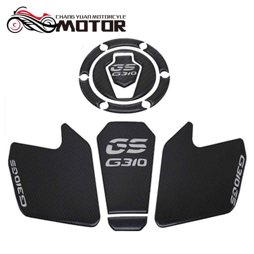 

G310GS Motorcycle Accessories Real Tank Pad Gas Fuel Sticker Moto Decal Emblem Protector For BMW G310 GS 1 Set
