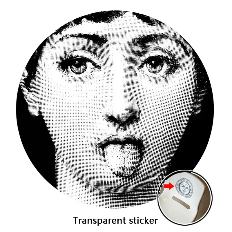 8/10/10-Inch Designer Fornasetti Wallpaper Transparent Brand Stickers For Decoration Living Room