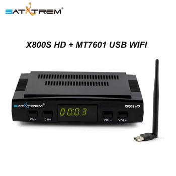 

Satxtrem X800S HD 1080P DVB-S2 High Definition Digital Satellite Receiver DVB S2 Receptor Support Ccam Dollby, AC3, USB WIFI