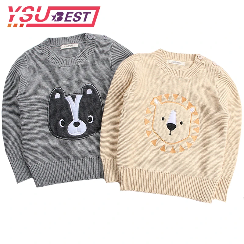 

Autumn Sweater Girl Spring Baby Girls Boys Clothes Embroidery Pullover Knitted Sweater Kids Long Sleeve Sweaters Baby Clothes