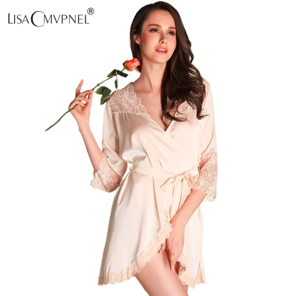 Весенняя новинка 2016 модный цельный женский сексуальный кружевной халат Lisacmvpnel