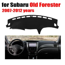 Приборной панели автомобиля чехлы для Subaru старый Forester 2007-2012 лет левым dashmat pad Даш крышка авто приборной панели аксессуары