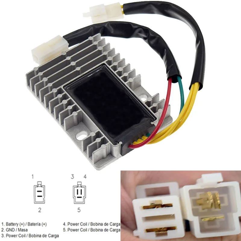 

Motorcycle Voltage Regulator Rectifier 12V For KYMCO Xciting 250i 500i 2006 2007 2008 2009 2010 2011 2012 2013 2014