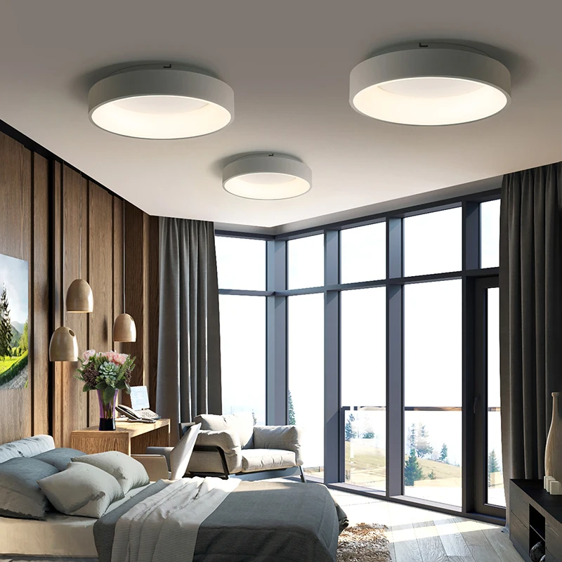 

Modern Chandeliers LED Lamp For Living Room Bedroom Study Room White Grey color surface mounted lights Lamp Deco AC85-265V