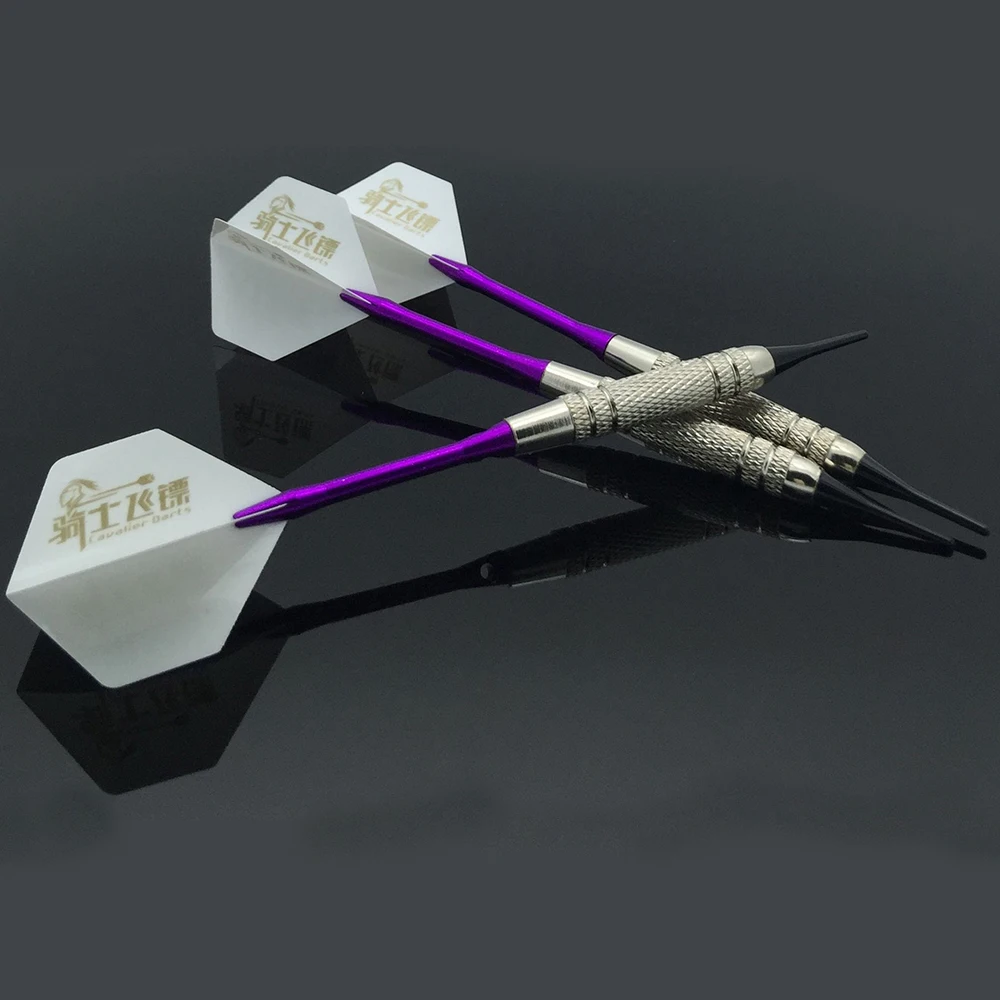 3 pcs/lot Soft Tip Darts Universal 2BA Four Kind Nice Flights Set Plastic Tips Points Needle Replacement for Electronic Dart A
