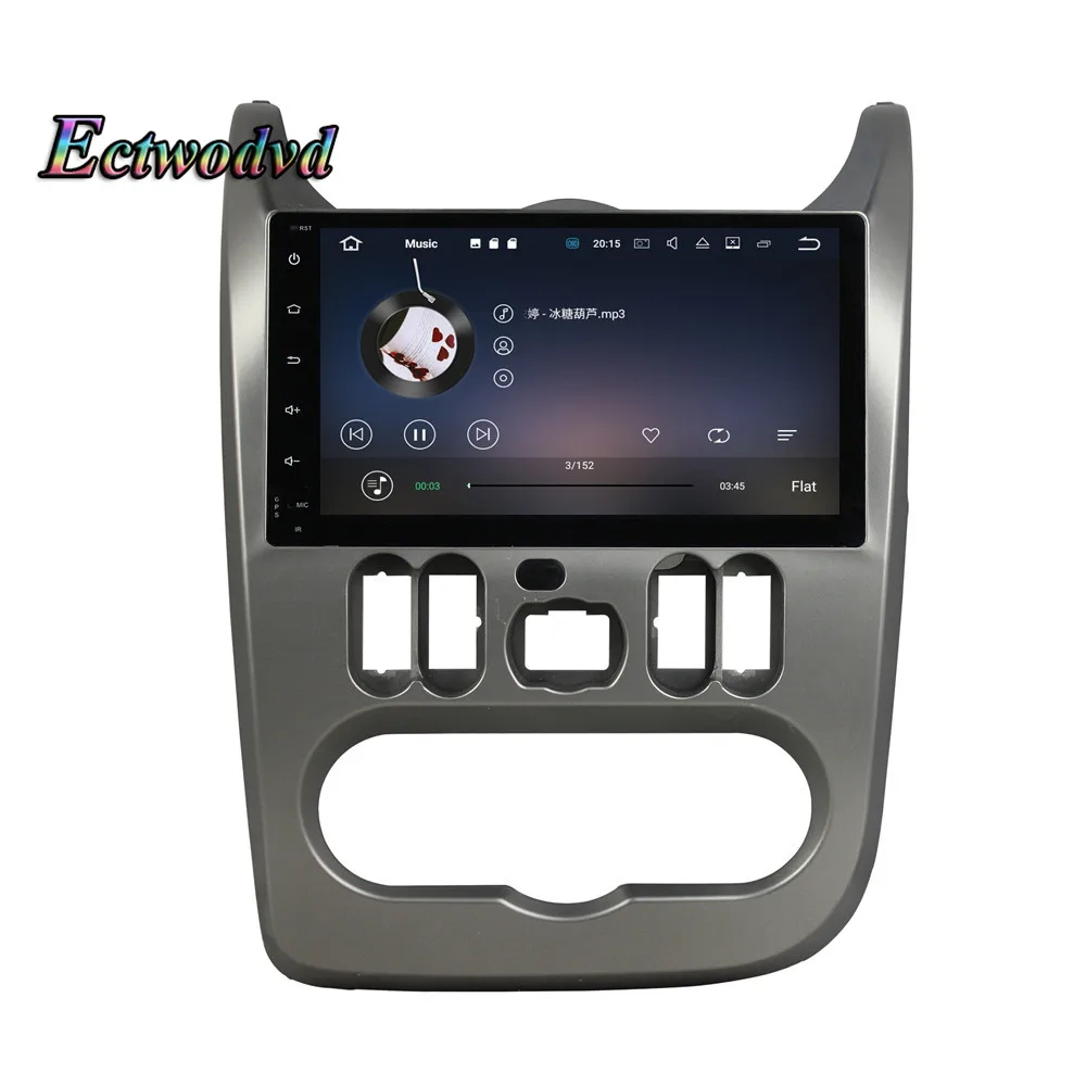 Perfect Ectwodvd Octa Core 4G RAM 64G ROM Android 9.0 Car Multimedia DVD Player GPS HeadUnit For Renault Logan/Sandero/Duster 2015 2016 16