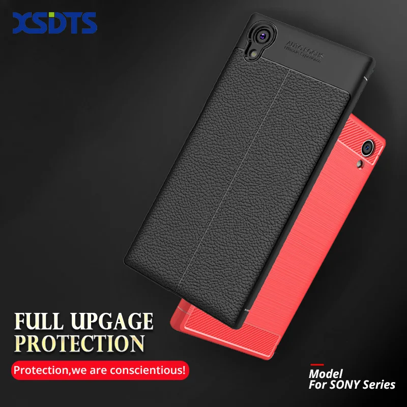 

XSDTS ShockProof Phone Case For Sony Xperia XA1 XA2 Plus Ultra Case Anti Slip Back Shell TPU Soft Silicone Case Cover