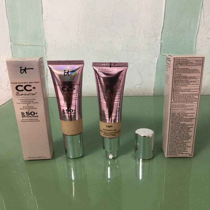 Водостойкая натуральная основа для макияжа лица It Cosmetics CC Cream SPF 50|Тональная лица| |