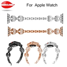 Роскошное украшение с бриллиантами и стразами браслет для Apple Watch для iWatch серии 1 2 3 ремешок из нержавеющей стали 38 мм 42 мм браслет