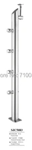 Freeshipping SJC5083 лестницы подлокотник 201 нержавеющая сталь ограждения перила щеткой твердый небольшой крест-бары стали