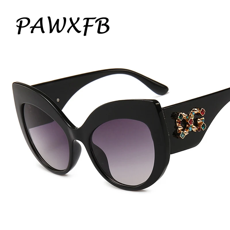 Женские солнцезащитные очки кошачий глаз PAWXFB Винтажные Солнцезащитные оверсайз