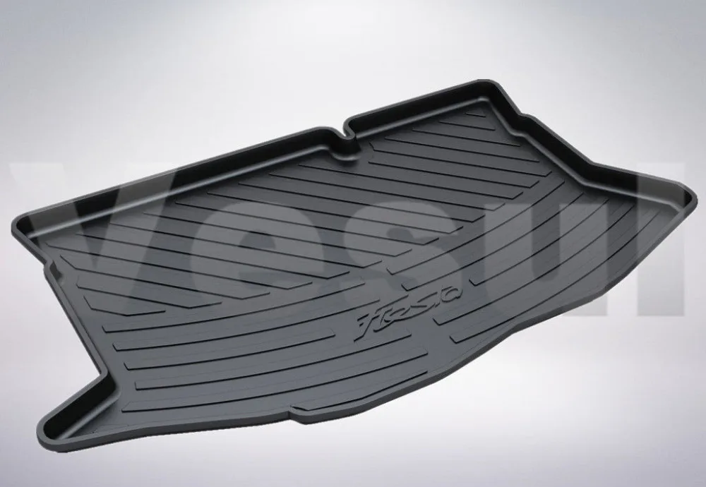 

FOR Ford Fiesta Hatchback 09-17 Black Boot Mat Rear Trunk Liner Cargo Floor Tray