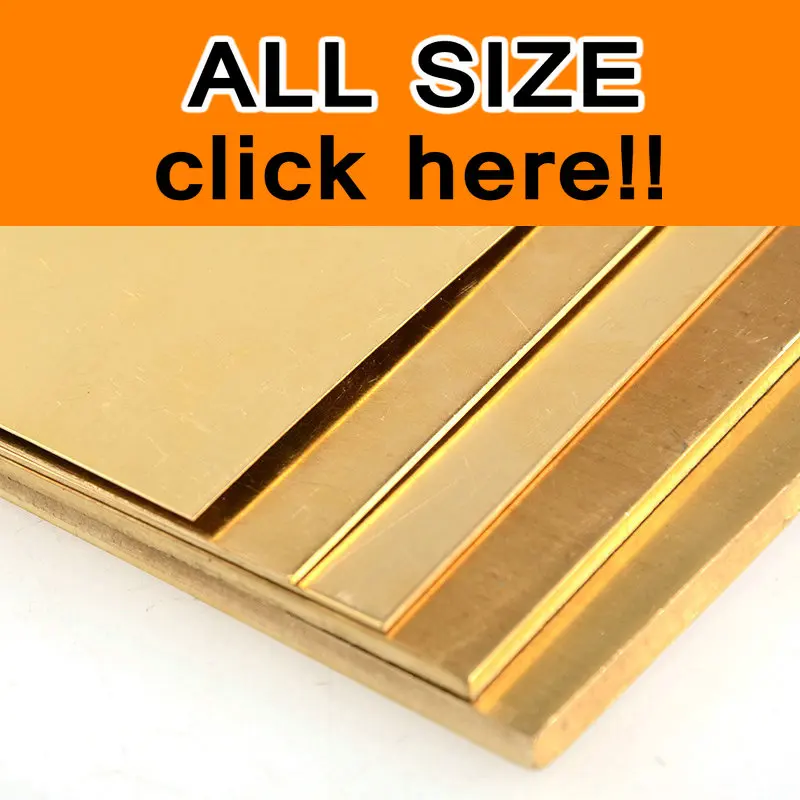 Латунный лист 0,8x100x100 мм пластина CuZn40 2,036 CW509N C28000 C3712 H62 Cu заказной размер CNC рамка модель формы DIY Contruction
