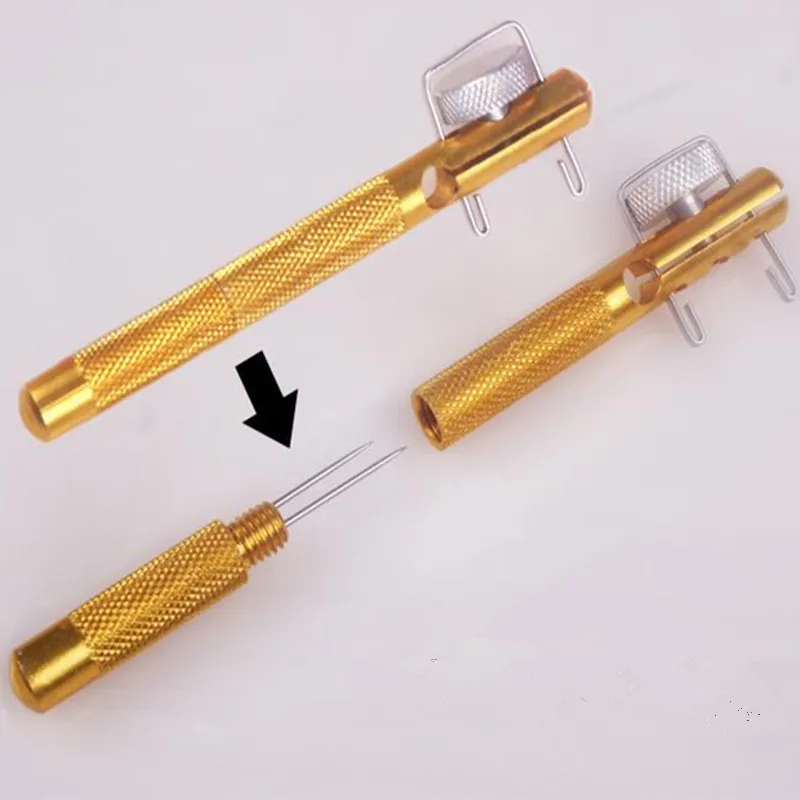 

2Pcs Fishing Hook Tier Fishing Line Tackle Double Head Needle Knotter Fishhook Tie Line Strand Hook Peche Tier Device H150106B